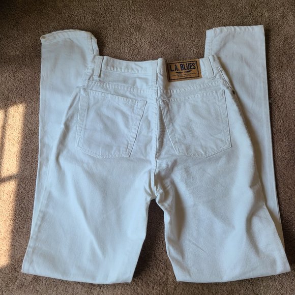 Vintage L.A. Blues High Waist Skinny White Jeans - Picture 2 of 7